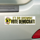 Het is onze Bumpersticker van de overheid  (Op auto)