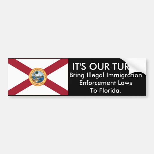 Het is Onze Draai, Florida Bumpersticker (Voorkant)