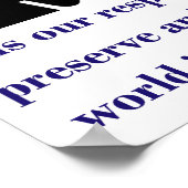 Het is onze verantwoordelijkheid om het klimaat te poster (Hoek)