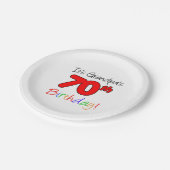 Het is opa's 70e Bord van de Birthday Party (Gekanteld)