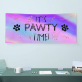 Het is Pawty Time Banner (Beurs)