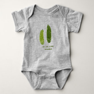 "Het is Pickle-o'clock Ergens" Baby Shirt