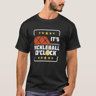Het is Pickleball O'Clock Pickleball Player Gezegd T-shirt
