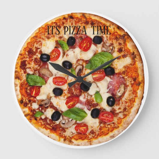 Het is Pizza Time! Grote Klok (Voorkant)