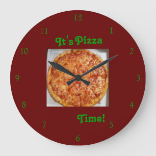 Het is Pizza Time. Klok