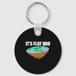 Het Is Plat Bro Plat Aarde Samenzwering Wetenschap Sleutelhanger