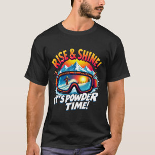 Het is Poedertyd Sneeuwbril Skiën Berg Stijging T-shirt