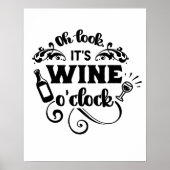 Het is Poster van de wijnklok (Voorkant)