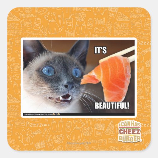 Het is prachtig! vierkante sticker (Voorkant)