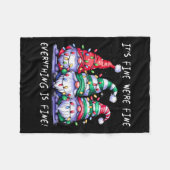 Het is prima dat alles goed is... fleece deken (Voorkant (Horizontaal))