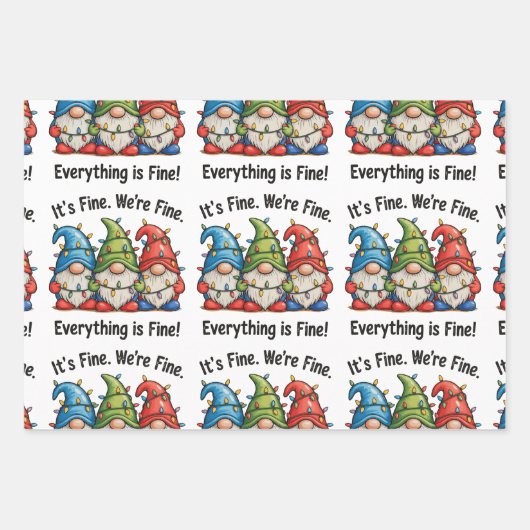 Het is prima dat alles goed is... inpakpapier vel (Voorkant)