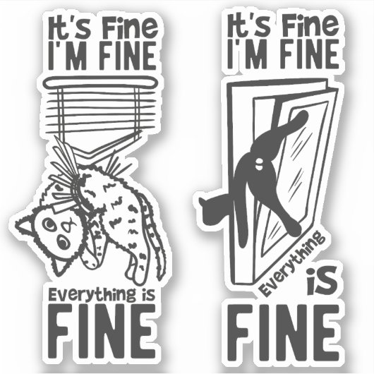 Het is prima dat ik alles fijn vind.. sticker (Voorkant)