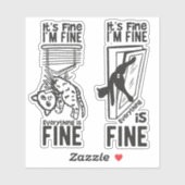Het is prima dat ik alles fijn vind.. sticker (Vel)