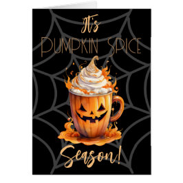 Het is Pumpkin Spice Season Gevouwen Wenskaart