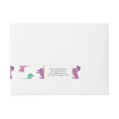 Het is Raining Dachshunds Omwikkelbaar Adreslabel (Voorkant)