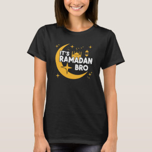 Het is Ramadan Bro Gelukkig Vasten Islamische Halv T-shirt