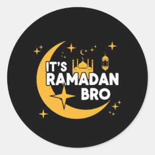 Het is Ramadan Bro Gelukkig Vasten Islamitische Ha Ronde Sticker