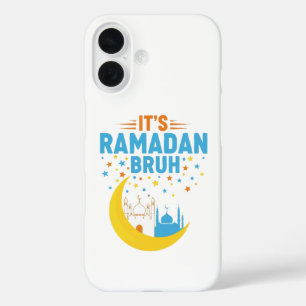 Het is Ramadan Bruh Moslim Ramadan Mubarak Eid Man iPhone 16 Hoesje