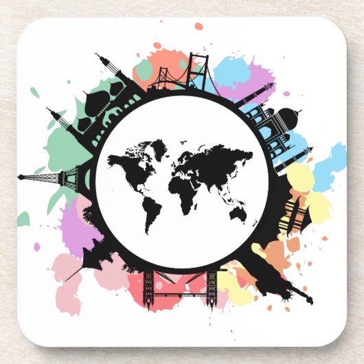 Het is reistijd onderzetter (Voorkant)