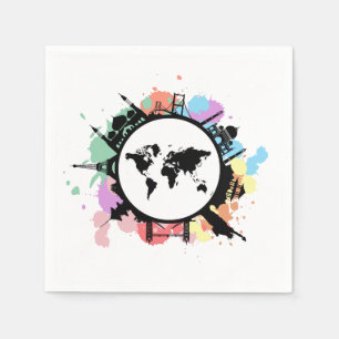 Het is reistijd servetten