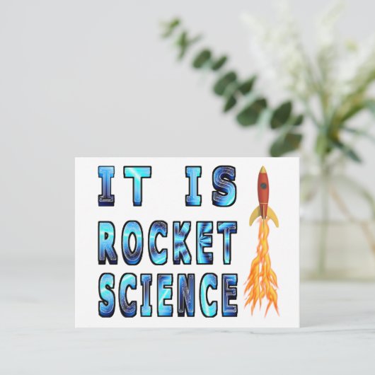 Het is Rocket Science Briefkaart (Staand voorkant)
