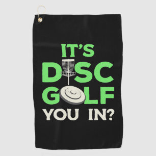 Het is Schijf Golf. Golfhanddoek