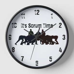 Het is Scrum Tijd Wandklok