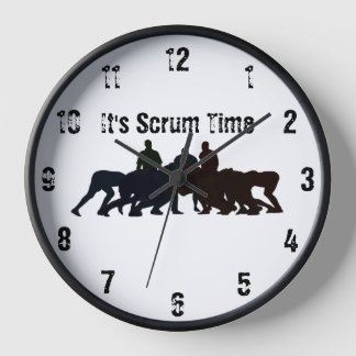 Het is Scrum Tijd Wandklok