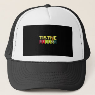 Het Is Seizoen Kerstmis Kerstman Grappig Trendy Trucker Pet