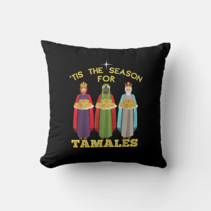 Het Is Seizoen Voor Grappige Mexicaanse Kerst-Tama Kussen