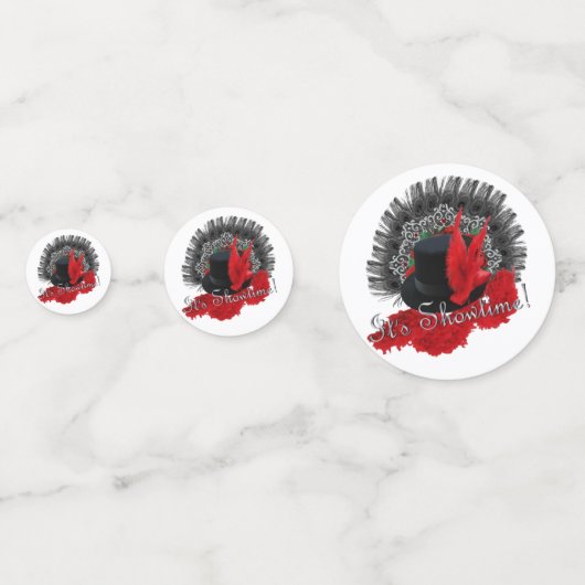 Het is Showtime. Confetti (Achterkanten)