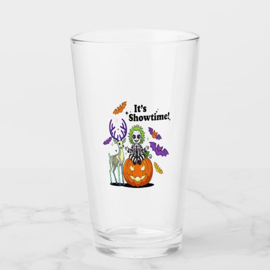 Het is Showtime Grappige Halloween Glas (Voorkant)
