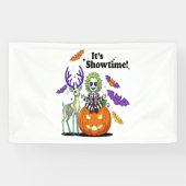Het is Showtime Grappige Halloween Spandoek (Horizontaal)