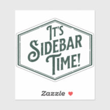 Het is Sidebar Time sticker