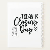 Het is slotdag vastgoedplanner planner (Achterkant)