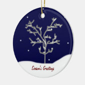 Het is Sneeuwen... Keramisch Ornament (Links)