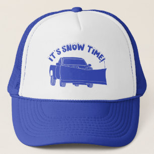 Het is sneeuwploeg grafisch trucker pet