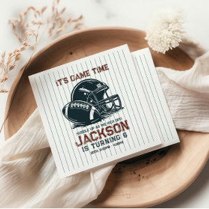 Het is speeltijd! Kick off football verjaardag kin Servet