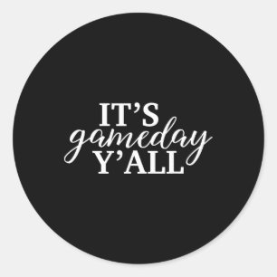 Het is Speldag Y'all Voetbal, Verkoop, Sketll En V Ronde Sticker