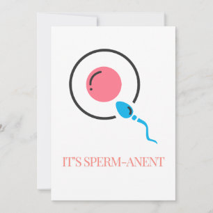 Het is Sperm-anet Feestdagenkaart