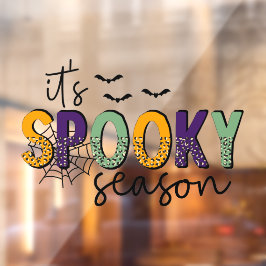 Het is Spooky Season, coole Halloween typografie Raamsticker
