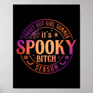 Het is Spooky Season Fun Witch Halloween T-shirt Poster