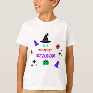 Het is Spooky Season Kinderen Basic T-shirt