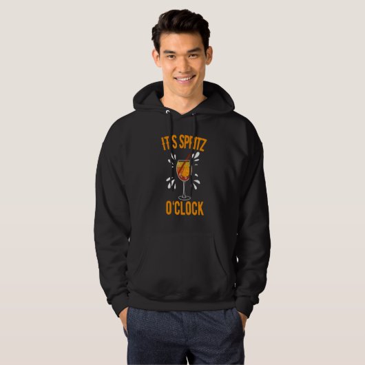 Het is Spritz O'klok Aperol Spritz Hype Alcohol Su Hoodie (Voorkant volledig)