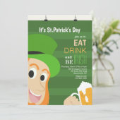 Het is St. Patrick's Day Invitation Kaart (Staand voorkant)