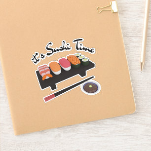 Het is sushi tijd, sushi sticker