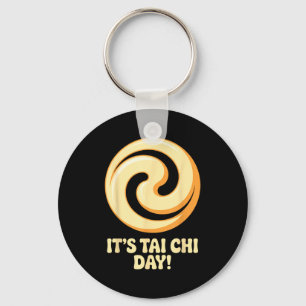 Het is Tai Chi-dag Martial Arts Wellness-meditatie Sleutelhanger