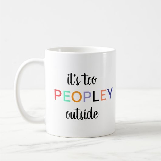 Het is te mok, grappig cadeau, grappige mok, grapp koffiemok (Links)