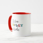 Het is te veel mensen buiten introvert koffie - ca mok (Voorkant links)