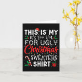 Het is te warm voor lelijke kerstzweten. kaart (Gele Bloem)